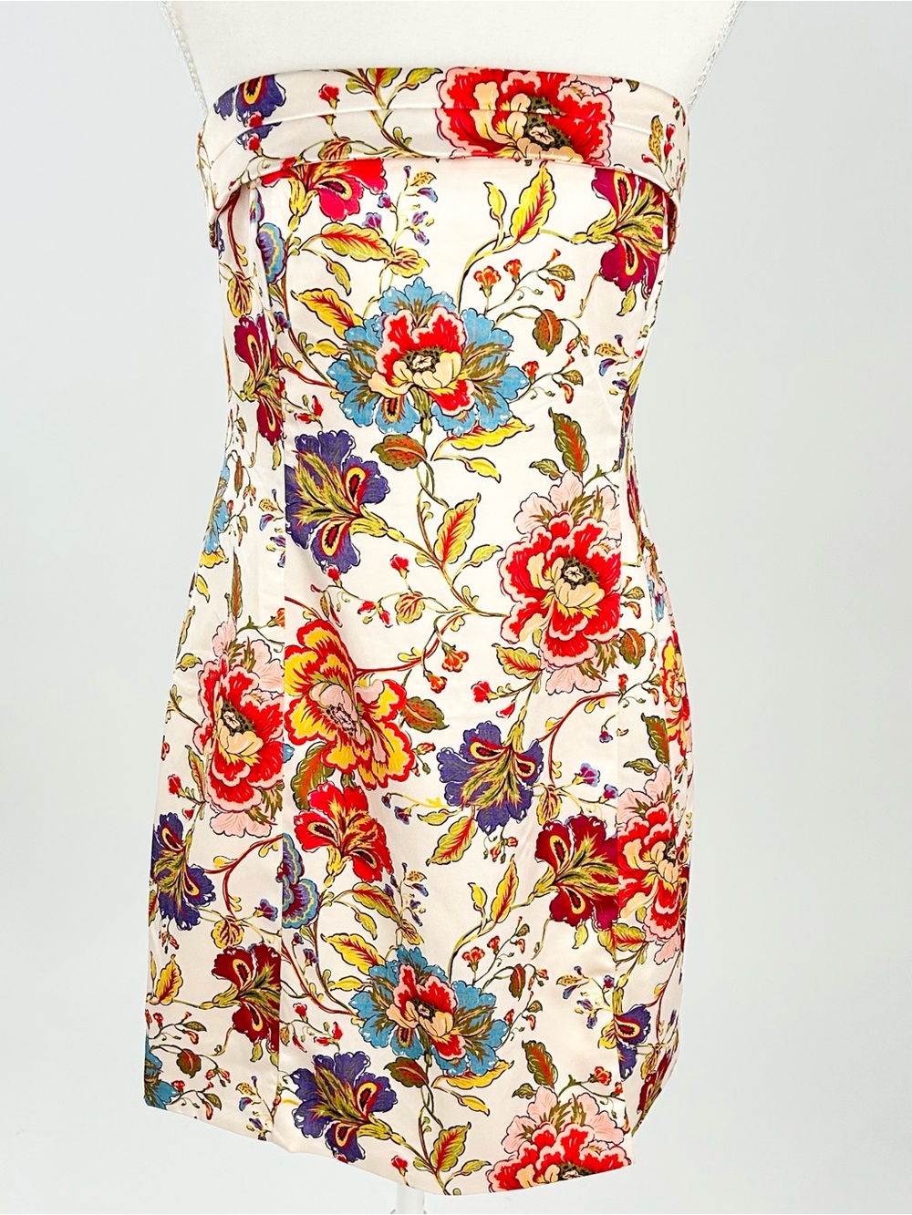 Runaway The Label Floral Pencil Skirt Ivory Multicolor Size L US 8